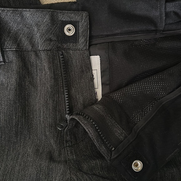 Empyre Black Denim Snowboarding Ski Pants Women’s Sz M - Picture 10 of 11